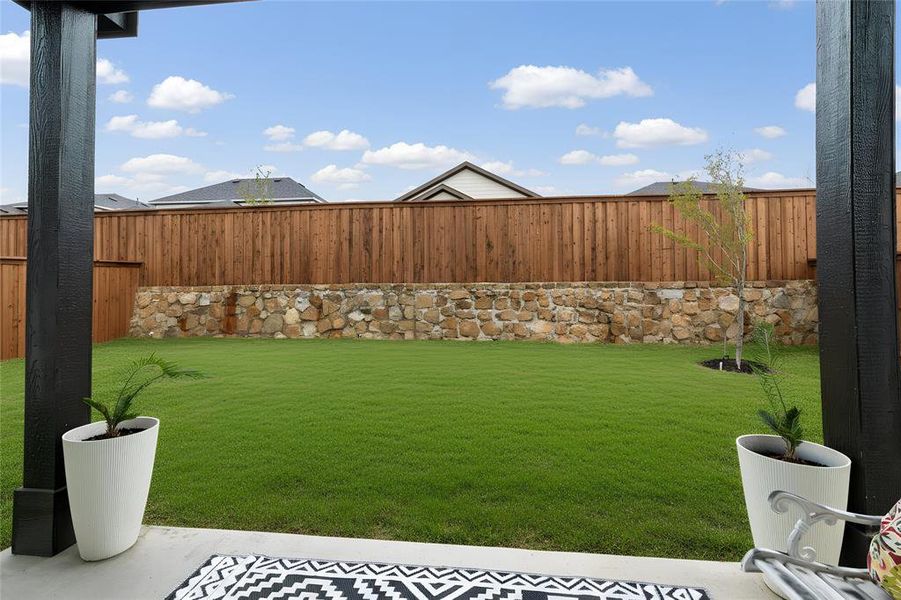 Exterior details and patio area of a home in , Fort Worth (Image 4). Exterior details and patio area of a home in , Fort Worth (Image 4).