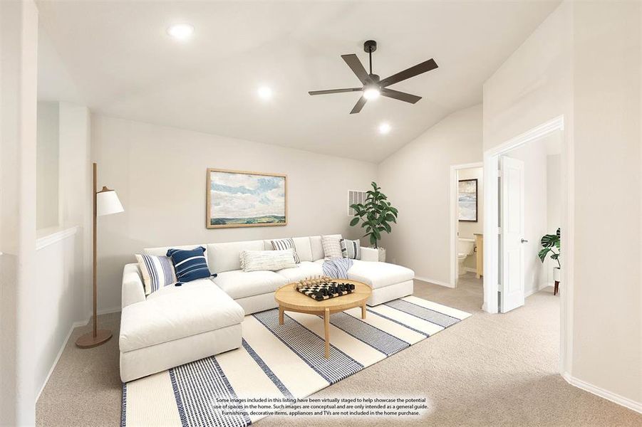 Furnished interior view inside a new home in Ridge Ranch Classic 50, Mesquite (Image 5). Furnished interior view inside a new home in Ridge Ranch Classic 50, Mesquite (Image 5).