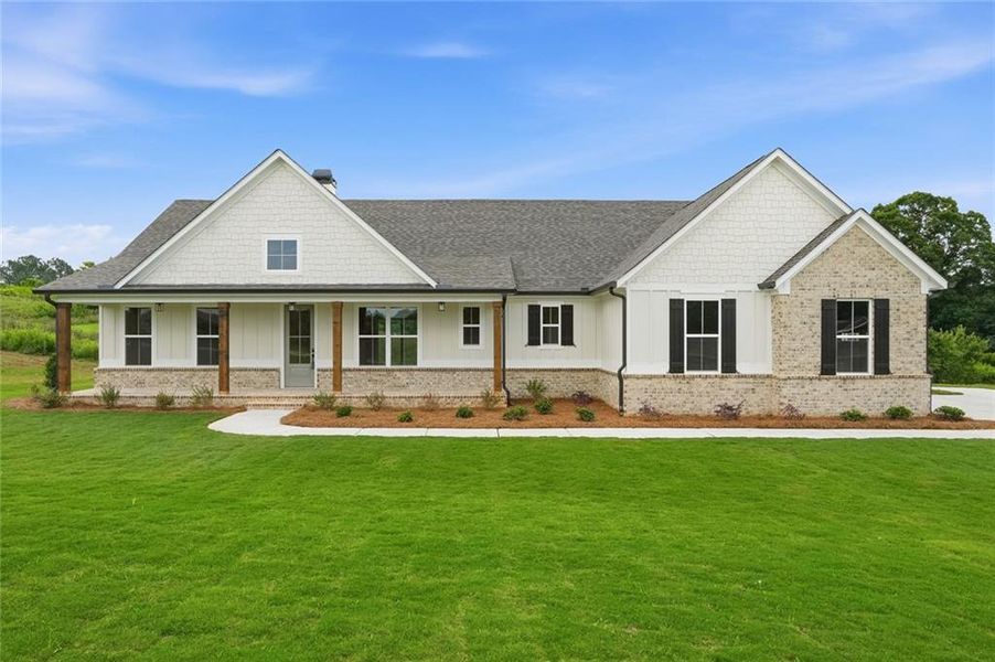 Front exterior of a new home in , Demorest, GA, highlighting curb appeal (Image 2). Front exterior of a new home in , Demorest, GA, highlighting curb appeal (Image 2).