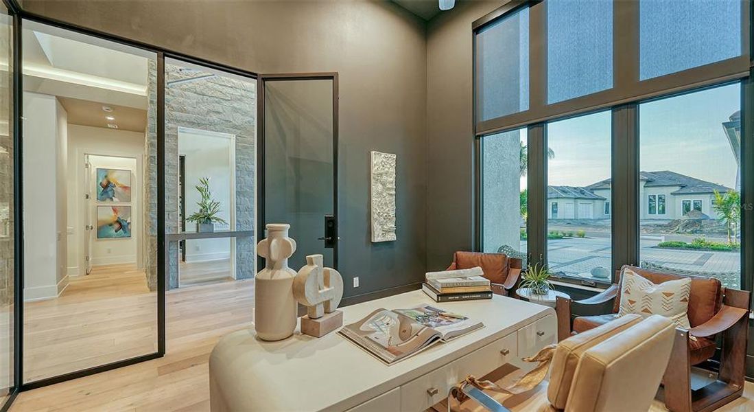 Furnished interior view inside a new home in Wild Blue at Waterside, Sarasota (Image 60).