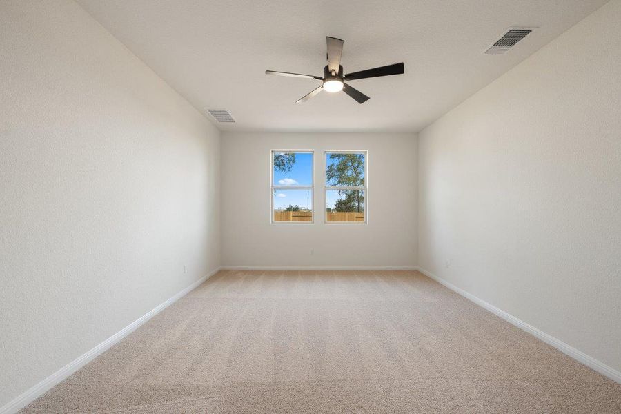 Spacious, unfurnished interior of a new home in The Colony, Bastrop (Image 17). Spacious, unfurnished interior of a new home in The Colony, Bastrop (Image 17).