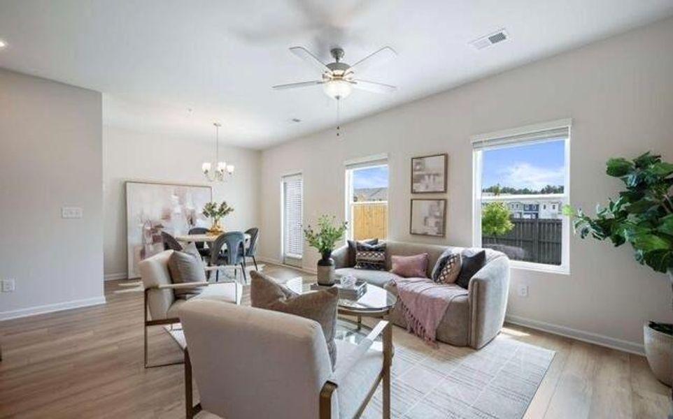 Furnished interior view inside a new home in Walden Park – The Collection, Jonesboro (Image 7).