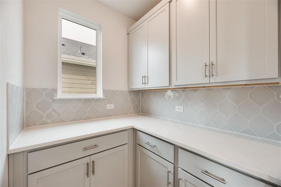 Furnished interior view inside a new home in Creekside of Crowley, Crowley (Image 8). Furnished interior view inside a new home in Creekside of Crowley, Crowley (Image 8).