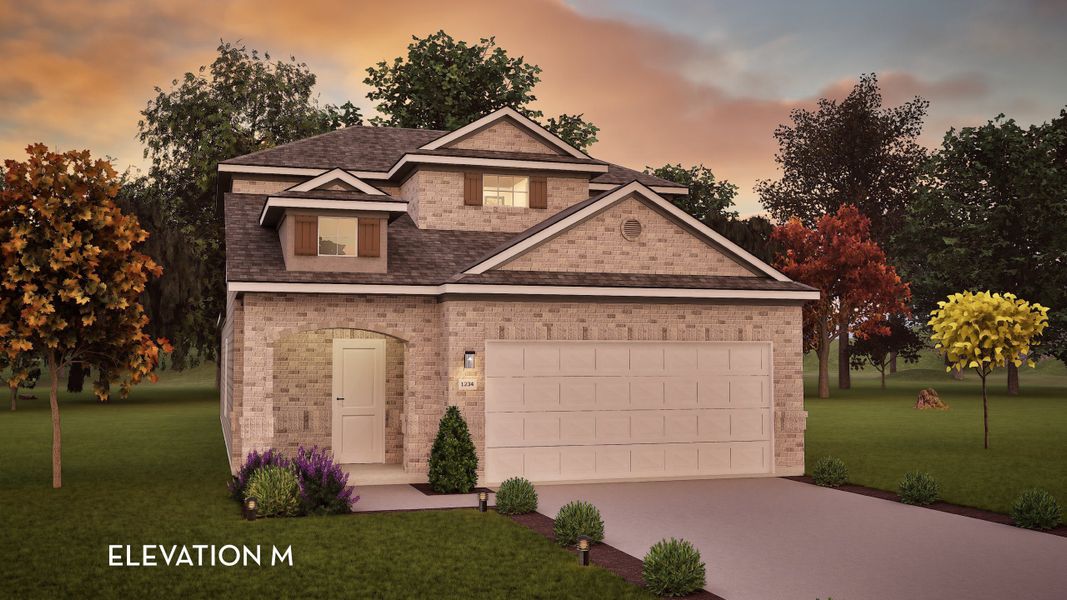 Representative exterior photo of a completed home built from the Mesquite by CastleRock Communities in Lago Mar, Texas City, TX (Image 2).