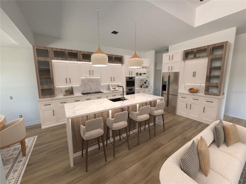 Furnished interior view inside a new home in , Rotonda West (Image 9).