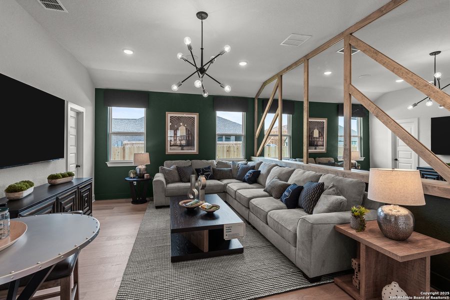 Furnished interior view inside a new home in Stillwater Ranch, San Antonio (Image 25).