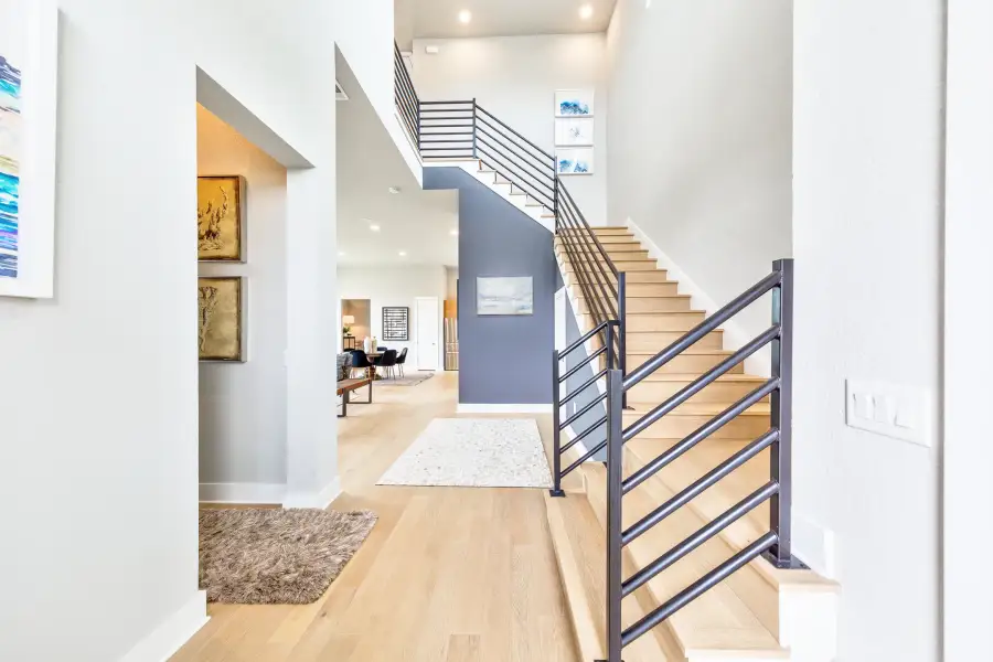 Spacious, unfurnished interior of a new home in The Brownstones at East Quarter, Dallas (Image 20).