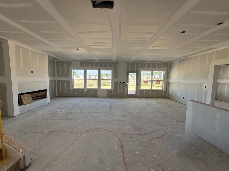 In-progress construction of a new home in The Point, Rolesville, NC (Image 8).