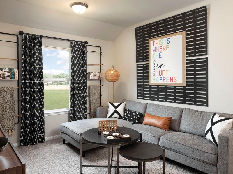 Photo is not of the actual home, but is an inspirational photo of builder’s model home and may depict options, furnishings, and/or decorator features that are not included