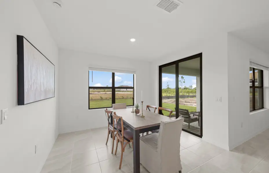 Furnished interior view inside a new home in Whispering Lakes, Lehigh Acres (Image 8).