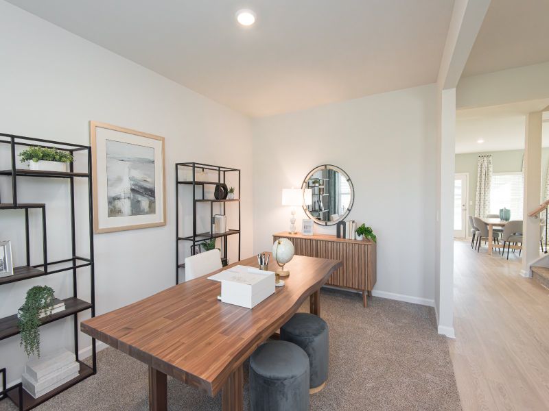 Furnished interior view inside a new home in Preserve at Mountain Creek, Pendergrass (Image 7).