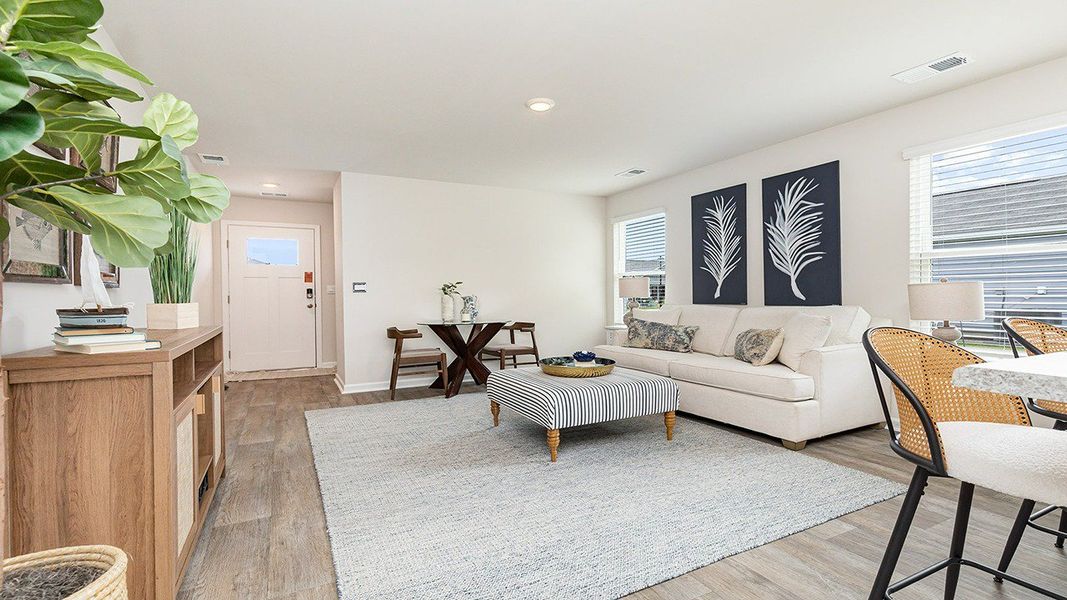 Representative furnished interior of a home built from the PERRY by D.R. Horton in Southshore Bay, Sunset Beach (Image 7). Representative furnished interior of a home built from the PERRY by D.R. Horton in Southshore Bay, Sunset Beach (Image 7).