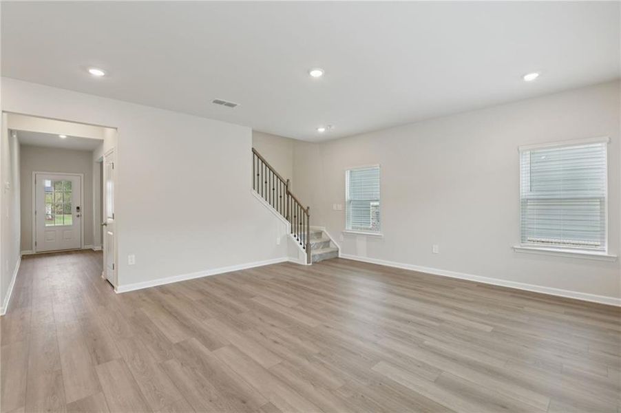 Spacious, unfurnished interior of a new home in Preserve at Mountain Creek, Pendergrass (Image 28). Spacious, unfurnished interior of a new home in Preserve at Mountain Creek, Pendergrass (Image 28).