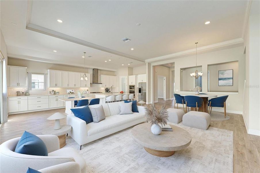 Furnished interior view inside a new home in Crosswind Point, Parrish (Image 11). Furnished interior view inside a new home in Crosswind Point, Parrish (Image 11).