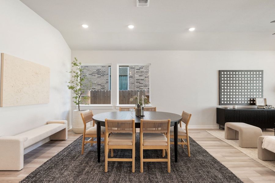Furnished interior view inside a new home in Lariat, Liberty Hill (Image 9).