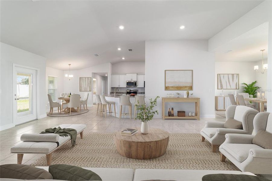 Furnished interior view inside a new home in Brookhaven, Ocala (Image 12).