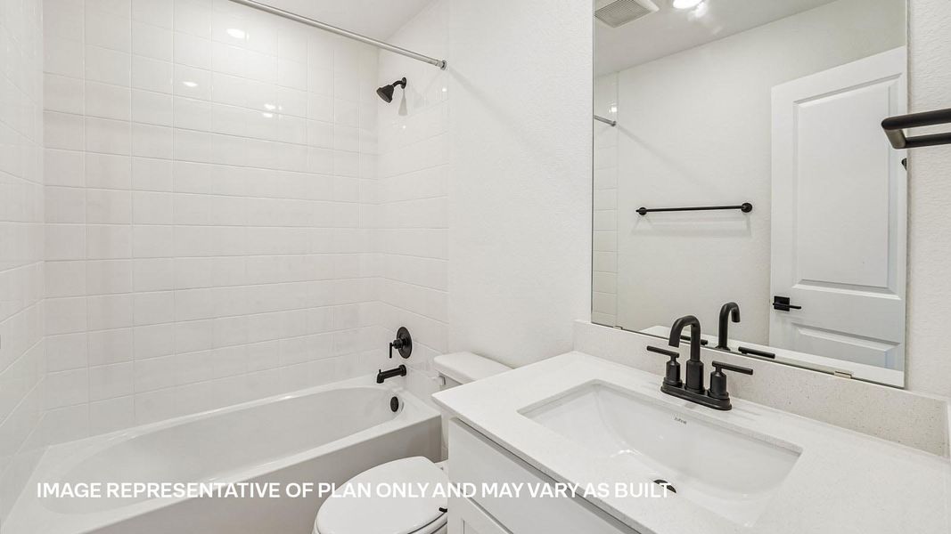 Furnished interior view inside a new home in Avery Centre, Round Rock (Image 9).