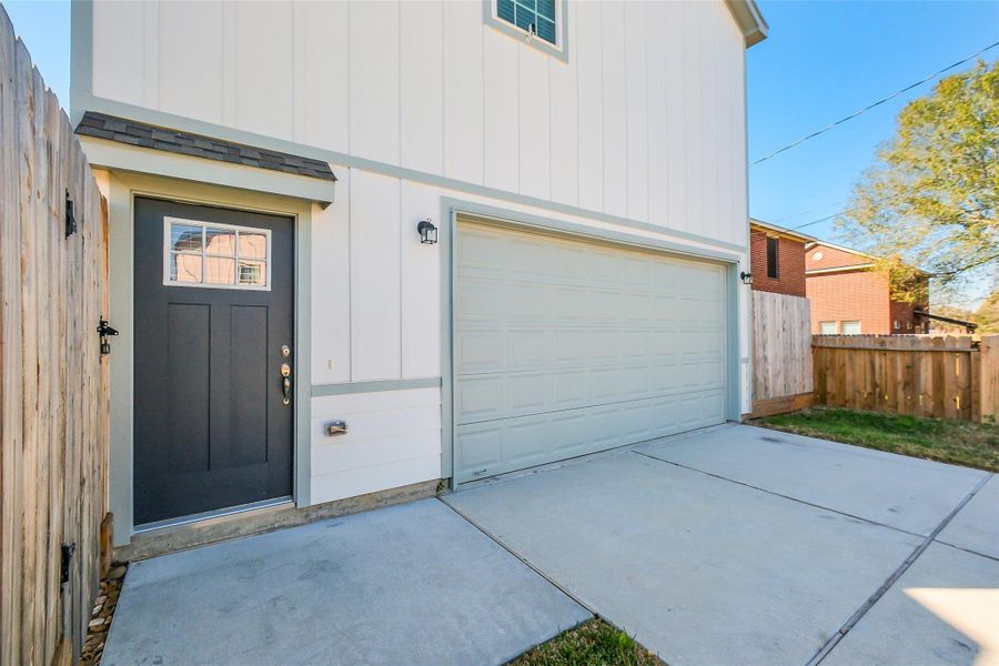 Exterior details and patio area of a home in , Houston (Image 35).