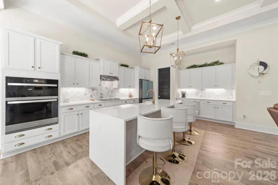 Another View of Gourmet Kitchen with Staggered Cabinets and Roll Out Shelves