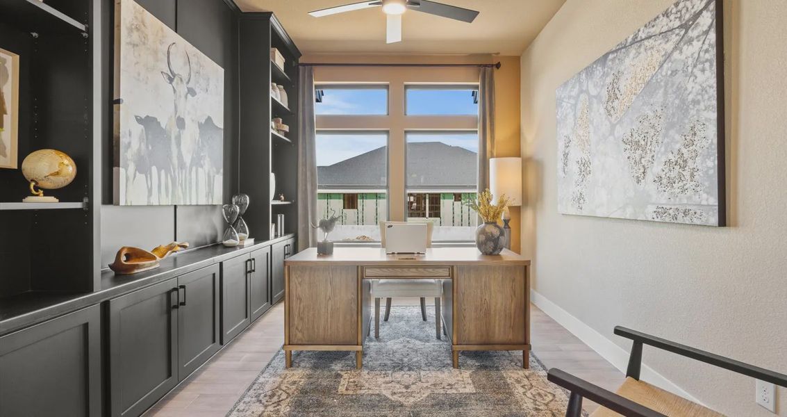 Representative furnished interior of a home built from the Maverick by Chesmar Homes in Sunfield, Buda (Image 9).