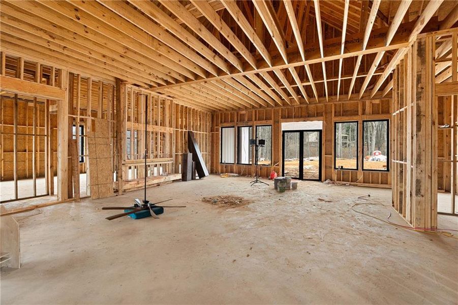 In-progress construction of a new home in , Dawsonville, GA (Image 18).