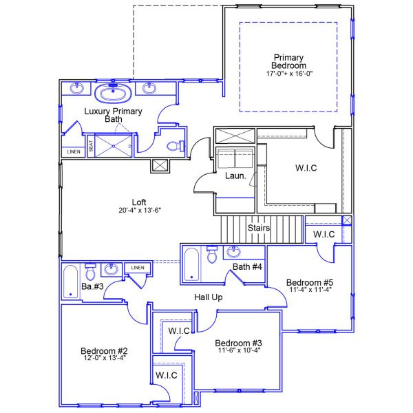 2D floor plan layout of this home in Indigo at Abbey Preserve, Wilmington, NC (Image 4). 2D floor plan layout of this home in Indigo at Abbey Preserve, Wilmington, NC (Image 4).