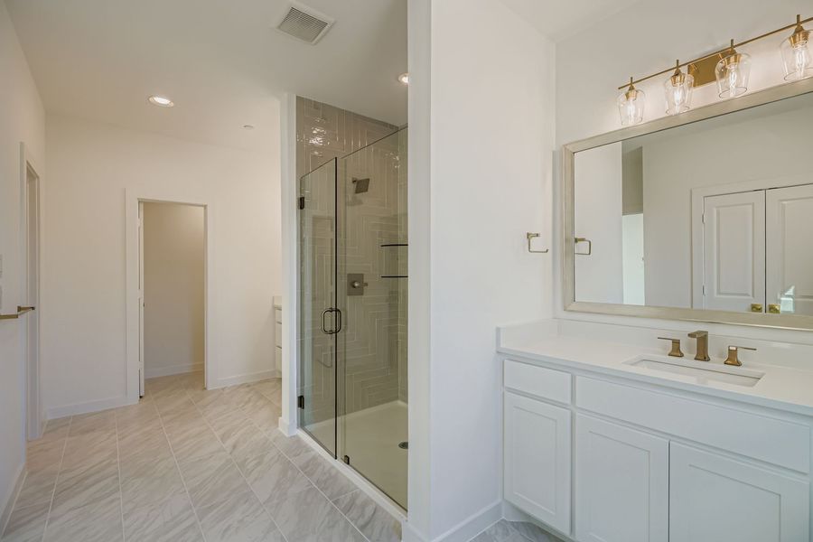 Furnished interior view inside a new home in Castle Hills Northpointe - Townhomes, Carrollton (Image 13). Furnished interior view inside a new home in Castle Hills Northpointe - Townhomes, Carrollton (Image 13).