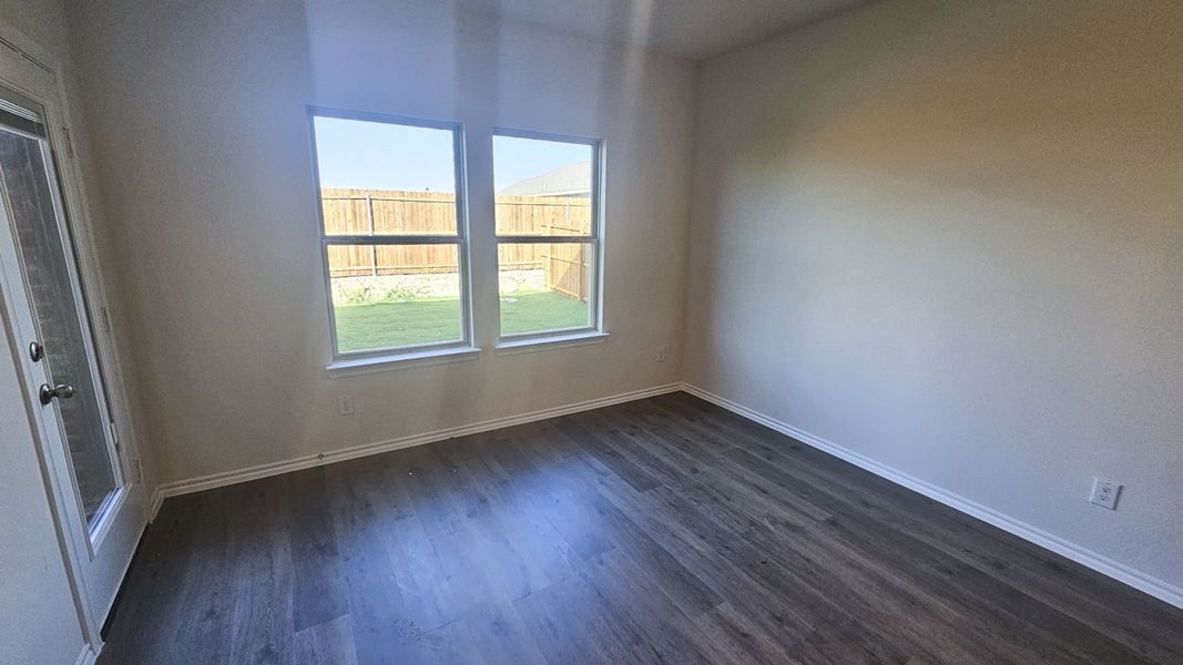 Representative unfurnished interior of a home built from the NICOLE by D.R. Horton in Northspur, Forney (Image 13). Representative unfurnished interior of a home built from the NICOLE by D.R. Horton in Northspur, Forney (Image 13).