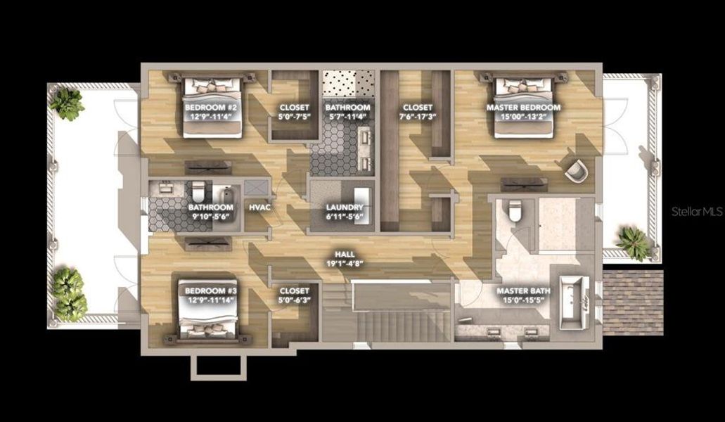 2D floor plan layout of this home in , St. Petersburg, FL (Image 5). 2D floor plan layout of this home in , St. Petersburg, FL (Image 5).