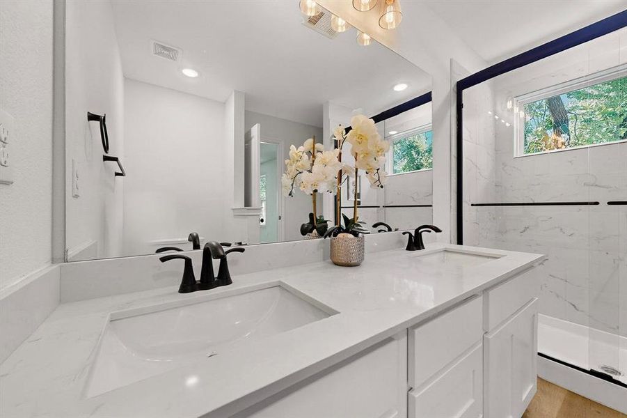 Furnished interior view inside a new home in , Dallas (Image 11).