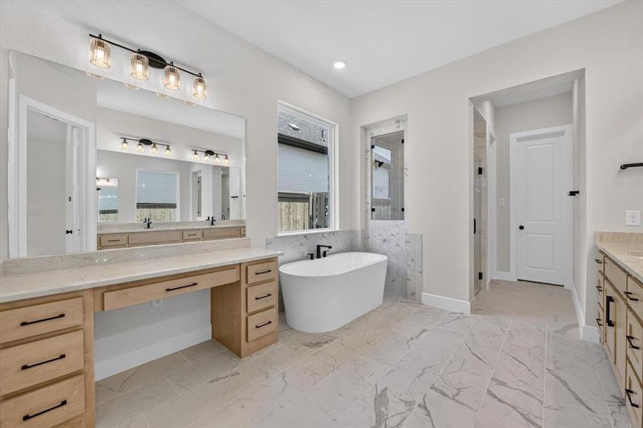 Furnished interior view inside a new home in Pecan Square, Northlake (Image 11).
