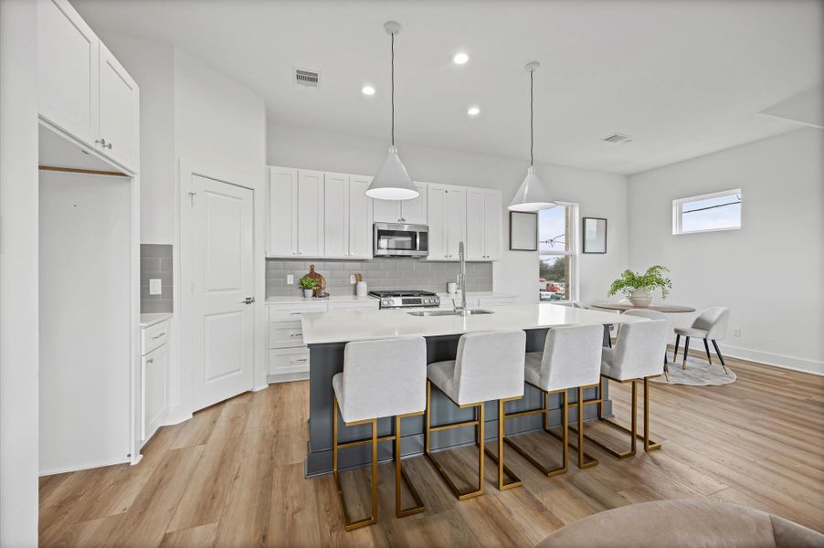 Furnished interior view inside a new home in , Houston (Image 8). Furnished interior view inside a new home in , Houston (Image 8).