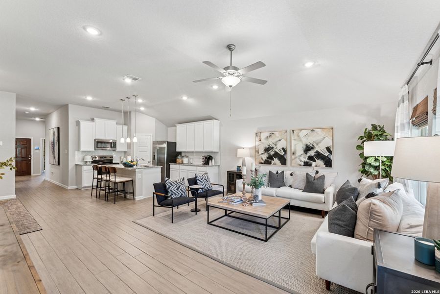 Furnished interior view inside a new home in Cinco Lakes, San Antonio (Image 23).