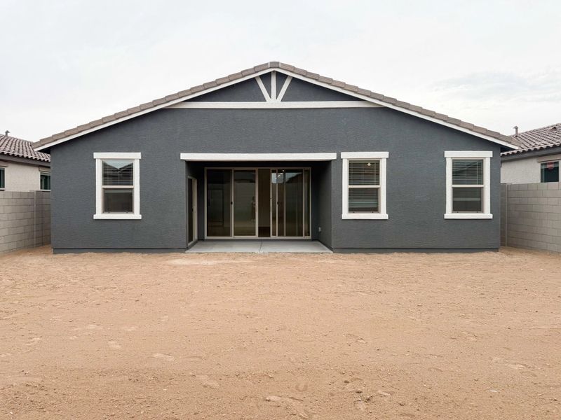 Back exterior elevation