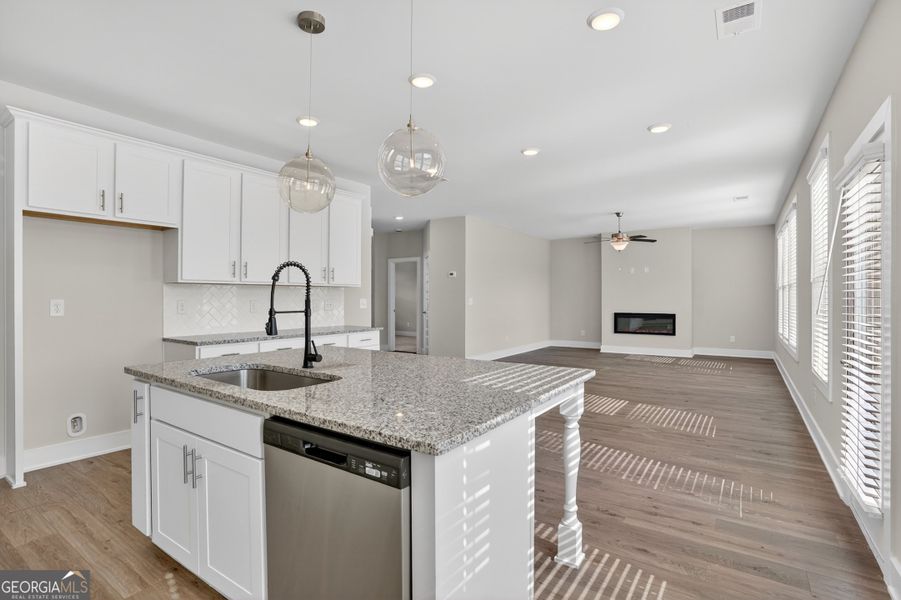 Furnished interior view inside a new home in The Fairways at Mirror Lake, Villa Rica (Image 45).