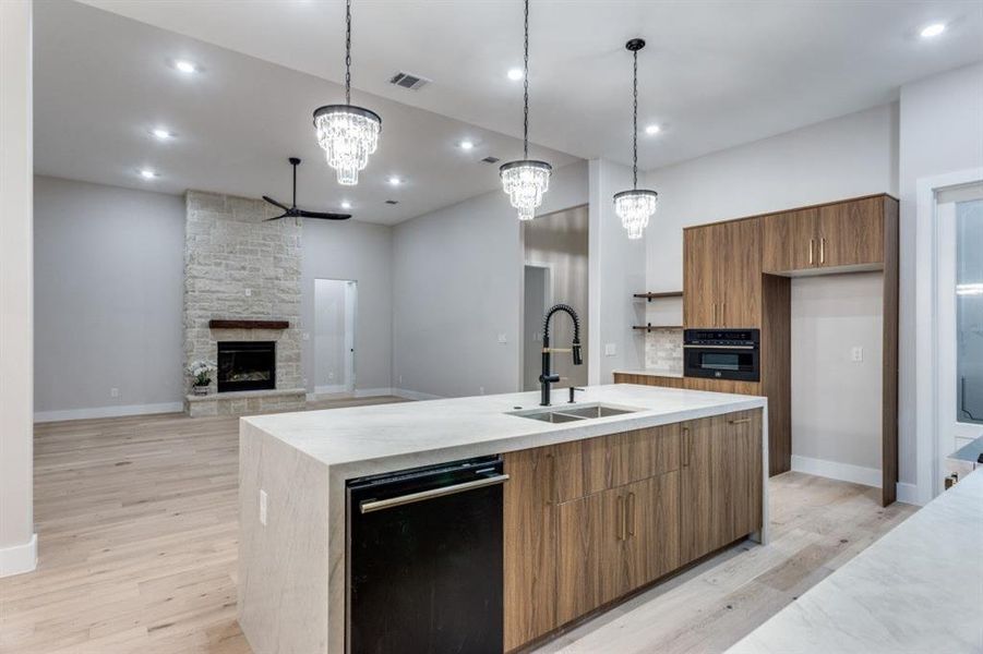 Furnished interior view inside a new home in , Godley (Image 32).