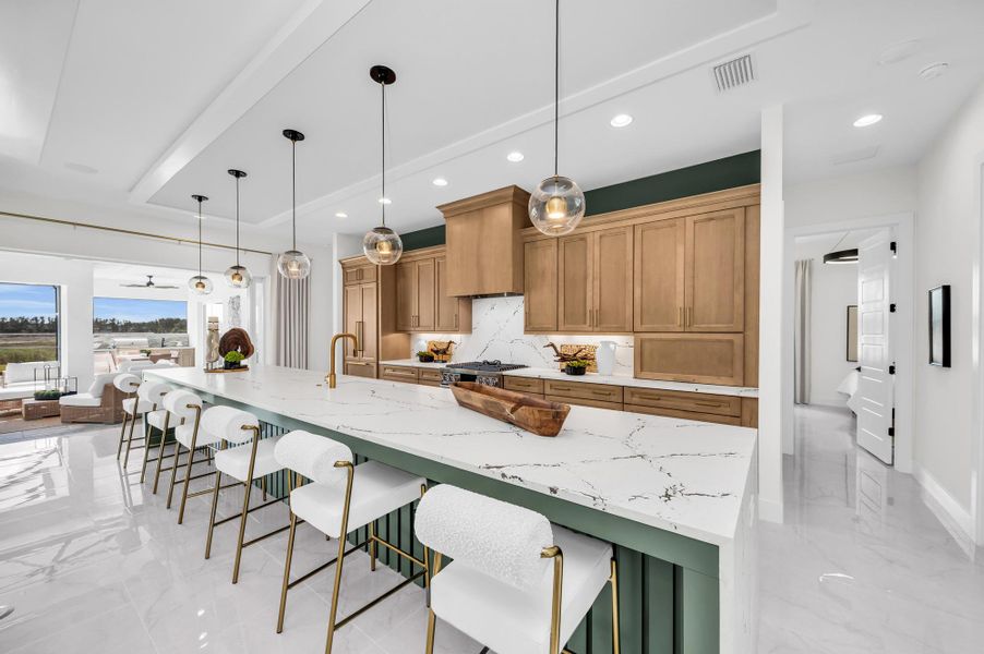Representative furnished interior of a home built from the Belize by Medallion Home in Watercolor Place, Bradenton (Image 7).