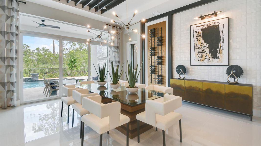 Furnished interior view inside a new home in Mosaic, Port St. Lucie (Image 28).