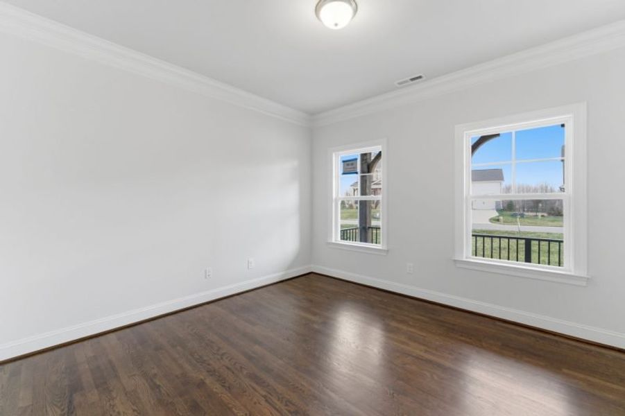 Representative unfurnished interior of a home built from the Fairfield Lux by Keystone Homes NC in Weybridge, Burlington (Image 26).
