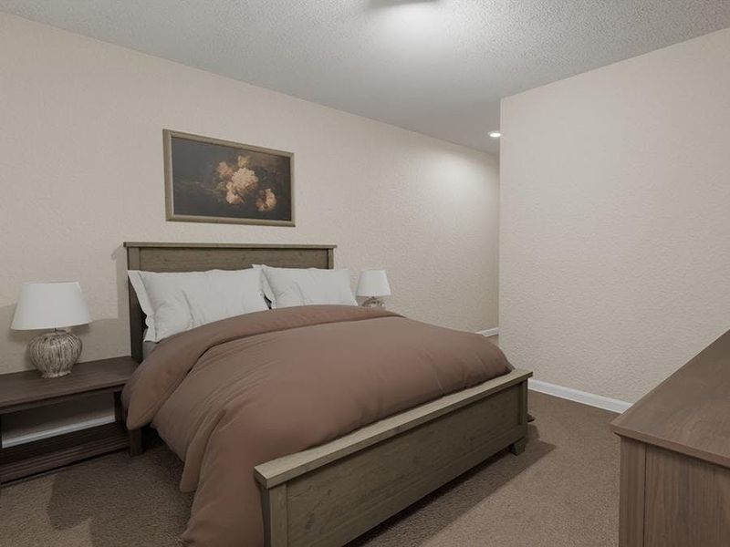 Large secondary bedrooms provide space for everyone in your household - Artist`s rendering of the Irys by Highland Homes Large secondary bedrooms provide space for everyone in your household - Artist`s rendering of the Irys by Highland Homes