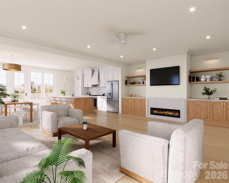 Rendering Photo of Living Room