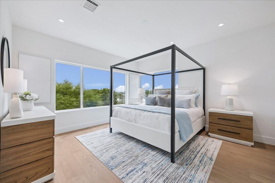 Furnished interior view inside a new home in , Houston (Image 13).