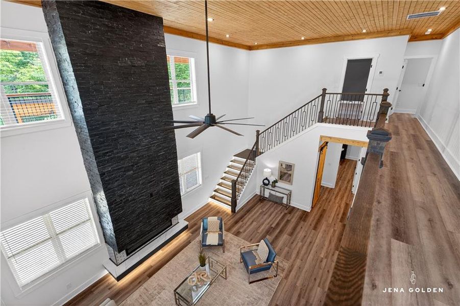 Furnished interior view inside a new home in , Dahlonega (Image 7).