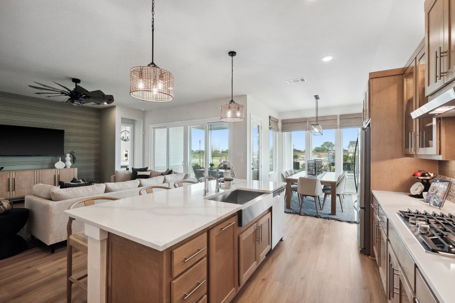 Representative furnished interior of a home built from the Elgin by Scott Felder Homes in Prominence, San Antonio (Image 11). Representative furnished interior of a home built from the Elgin by Scott Felder Homes in Prominence, San Antonio (Image 11).