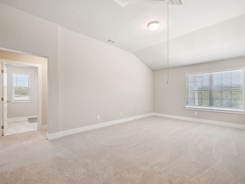 Second floor landing in the Red River floorplan at a Meritage Homes community.
