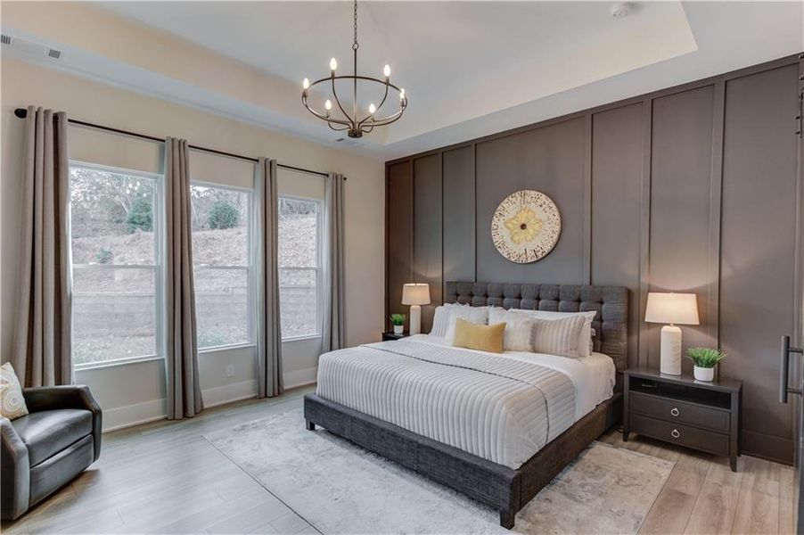 Furnished interior view inside a new home in , Suwanee (Image 7).