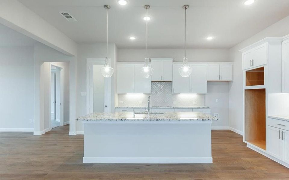 Representative furnished interior of a home built from the Santa Barbara by CastleRock Communities in Solterra, Mesquite (Image 6).