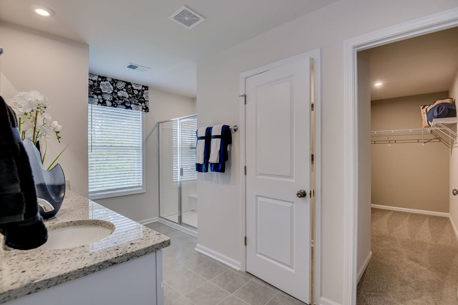 Primary Bathroom and Walk In Closet