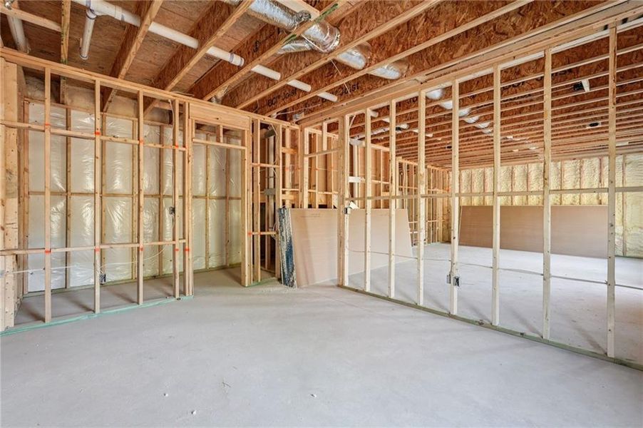 In-progress construction of a new home in Ivey Township, Dallas, GA (Image 56).