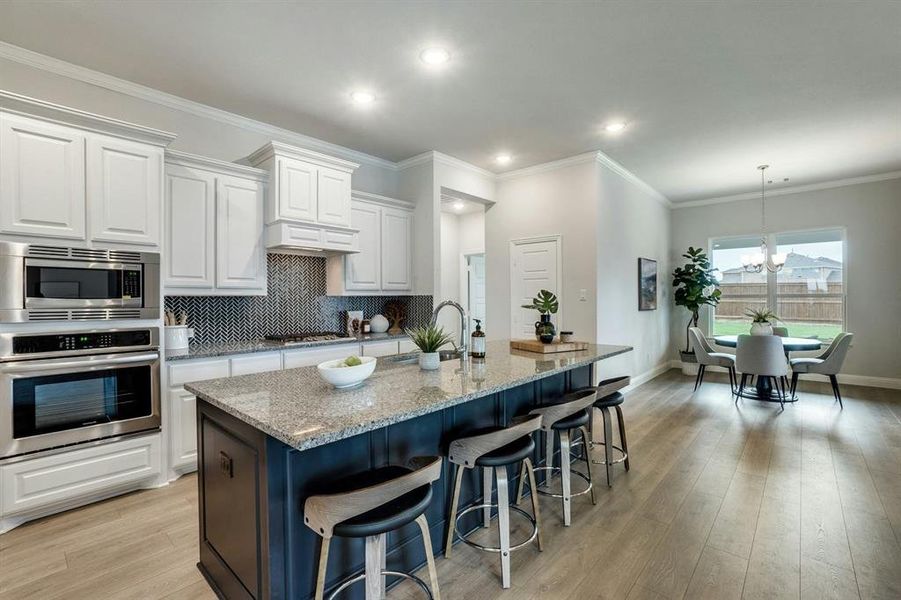 Furnished interior view inside a new home in Stone Eagle, Azle (Image 11).